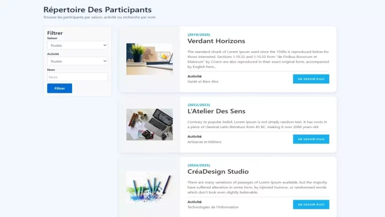Répertoire personnalisé